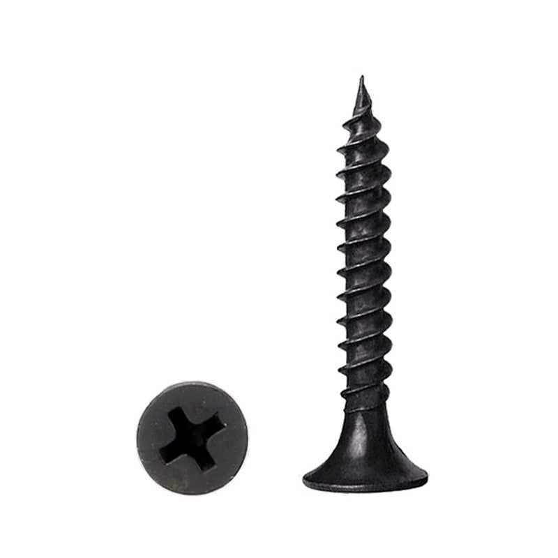 LERNOU 400 pcs Wood Screws, Drywall Screws, Cabinet Screws, Coarse Tooth Drywall Screws, Phillips Flat Head Self-Tapping Screws for Various Woodworking Repairs and DIY Projects #6 x 1''(25 mm) - Image 1